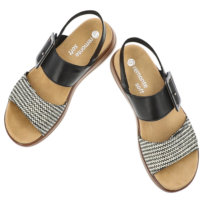 Sandále REMONTE - D1J53-02 Black Combination