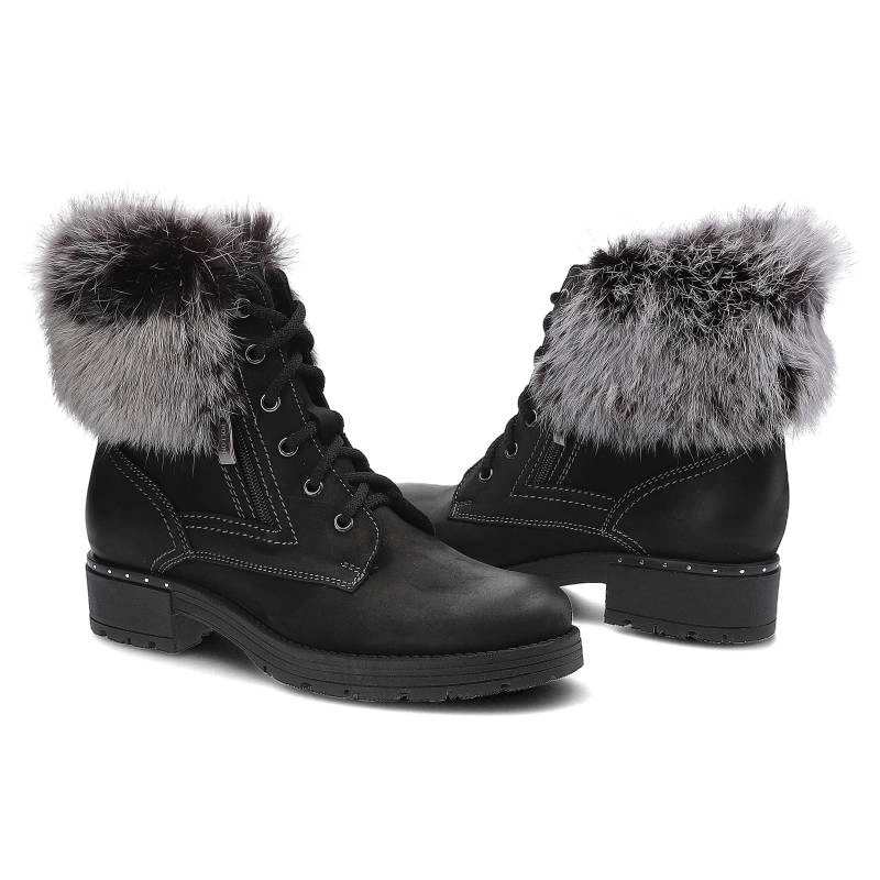 Členkové Topánky Pollonus - 5-0952-010 Czarny Samuel/Królik