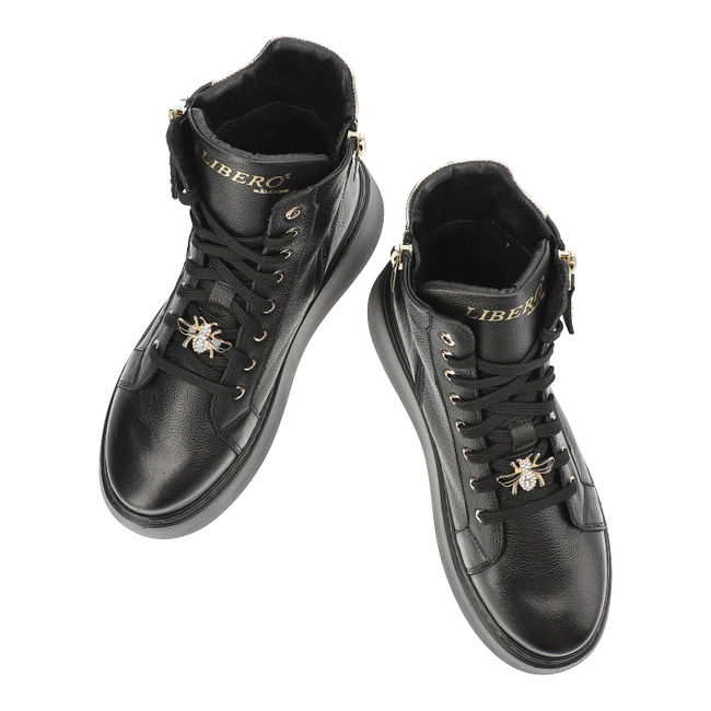 Tenisky Libero - 5000 Czarny/Złoty 450/111