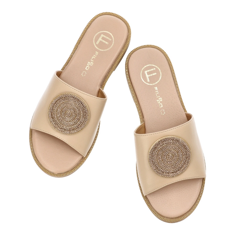 Šľapky Filippo - DK6217/24 BE Beżowy