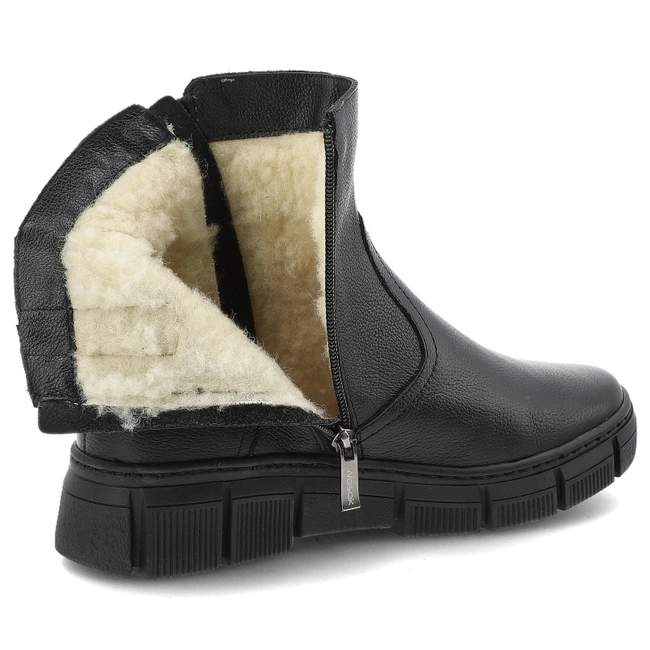 Členkové Topánky WASAK - 0730 Czarny Groszek/Wełna