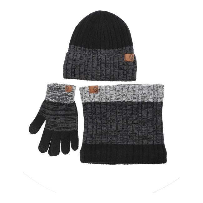 Set: Čiapka, Nákrčník, Rukavice Pepe Moll - 242801 Pack Black