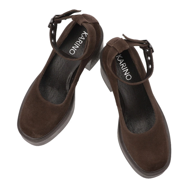 Poltopánky KARINO - 5638/015-P Mokka/Welur