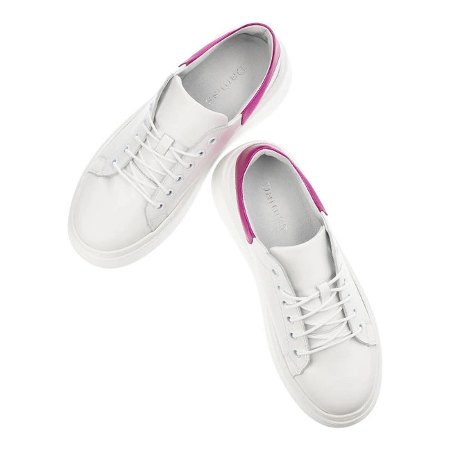 Tenisky Damiss - DS-723 Białe Lico/Fuksja