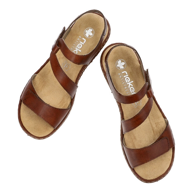 Sandále Rieker - 659C7-24 Brown
