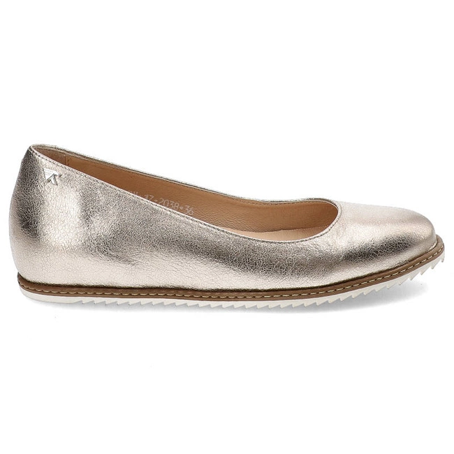 Baleríny Karino - 2038/089-P Złoty