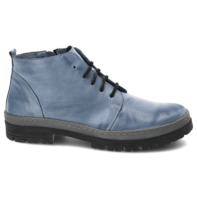 Šnúrovacie Členkové Topánky Wasak - 0689 Jeans