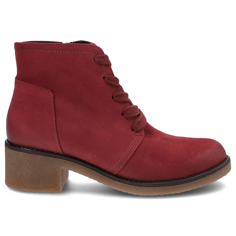 Členkové Topánky Gamis - 3154 Czerwony Nubuk