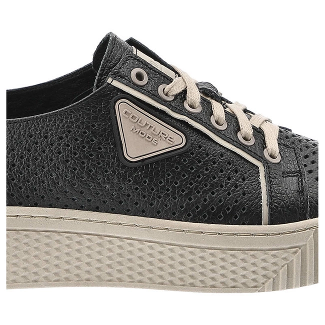 Poltopánky Pollonus - 5-1375-003 Czarny Floter/Perforacja