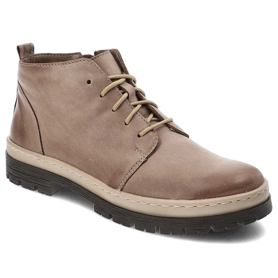 Šnúrovacie Členkové Topánky Wasak - 0689 Cappuccino