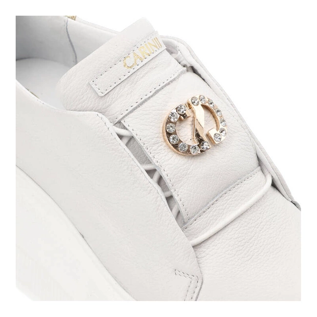 Tenisky Carinii - B9403_-I81-J25-000-G36 Biały/Złoty