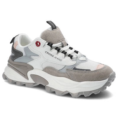 Tenisky Cross Jeans - II2R4020C Biały/J.Szary/C.Szary