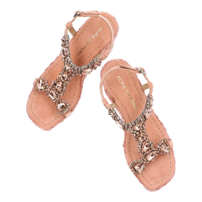 Sandále Alma en Pena - V240984 Suede Peach