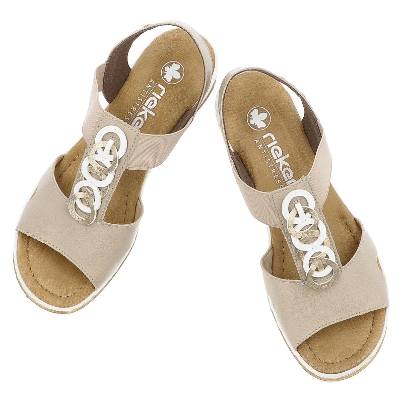 Sandále RIEKER - 67498-62 Beige