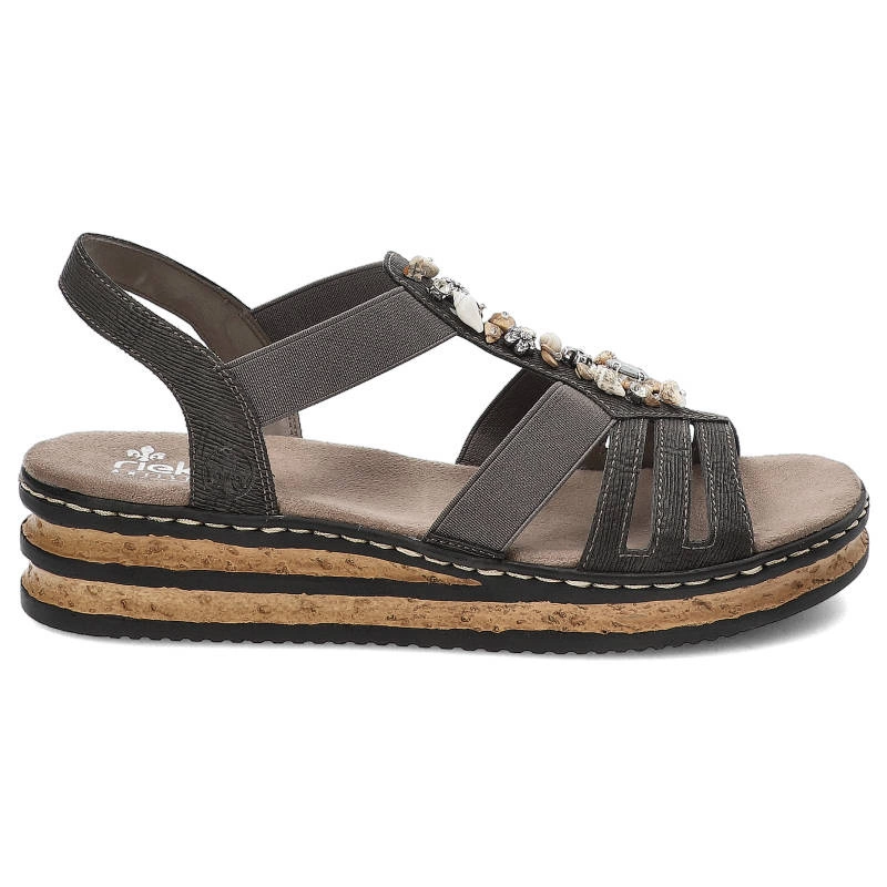 Sandále Rieker - 62949-45 Grey