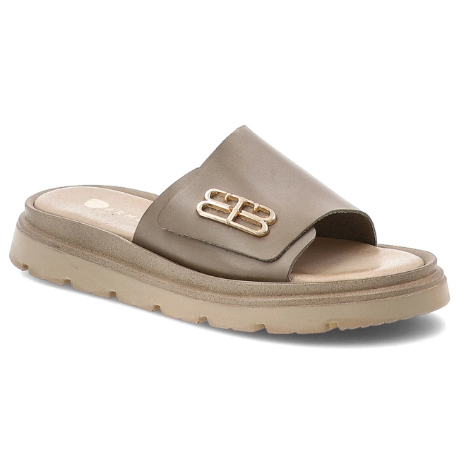 Šľapky ARMODO - 40442 Bf.Taupe+Zł.