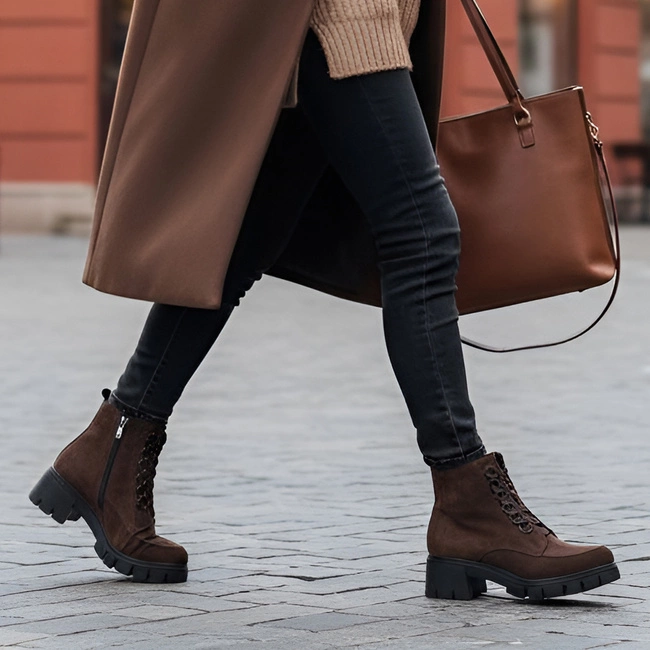 Členkové Topánky ARMODO - 4477A W.Brąz 293