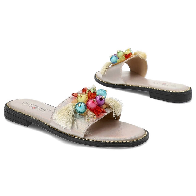 Šľapky S.Barski - KV-2775-47 Beige