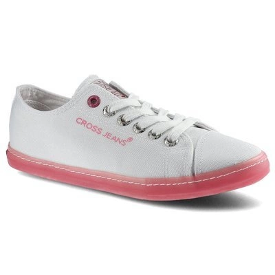 Plátenky Cross Jeans - FF2R4075C Biały/Róż