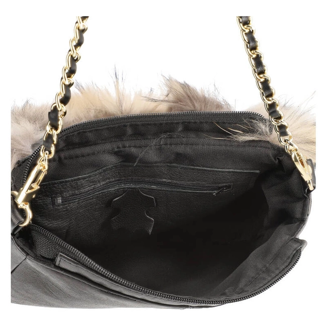 Kabelka Luka-Pelli - T028-4 Z Naturalnym Futrem Z Jenota