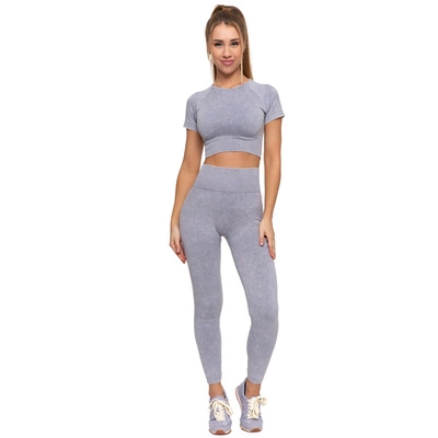 Komplet Top A Legíny MORAJ - Top BD1900-508+Legginsy RDL2200-013 Grey