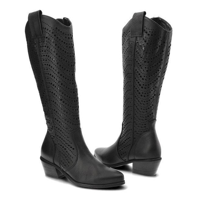 Čižmy Exquisite - 1418 Czarny Groch