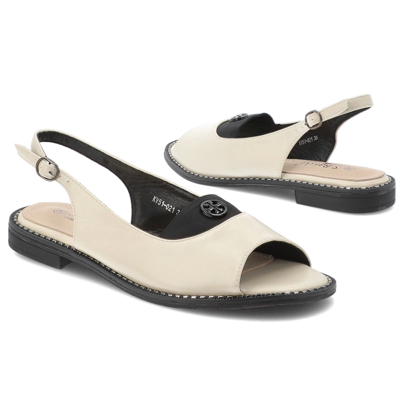 Sandále S.BARSKI - KV51-021 Off-White