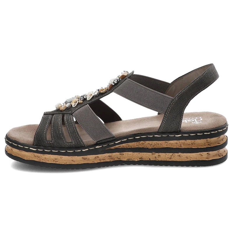 Sandále Rieker - 62949-45 Grey