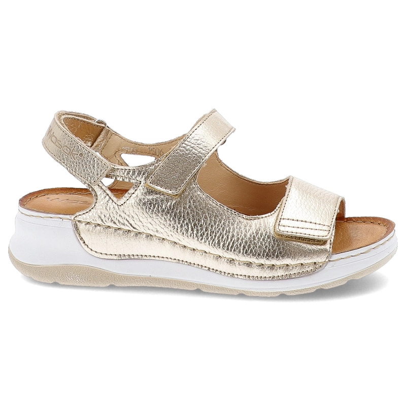 Sandále WASAK - 0765 Złoty Groszek