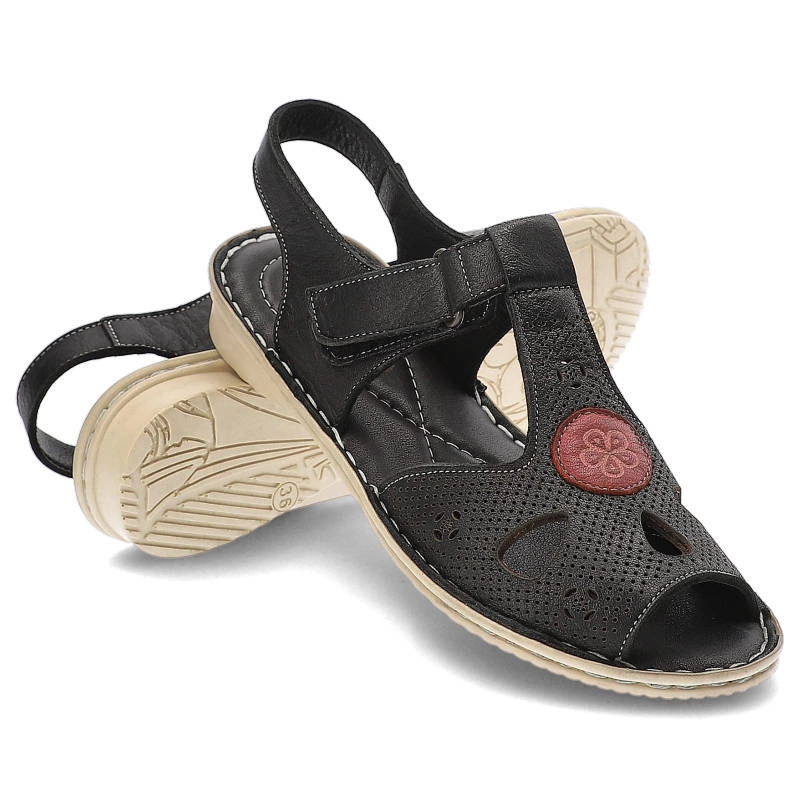 Sandále Lanqier - 38C372 Black