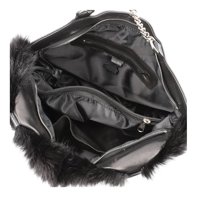 Kabelka Luka-Pelli - T30-3 Z Naturalnym Futrem Z Królika