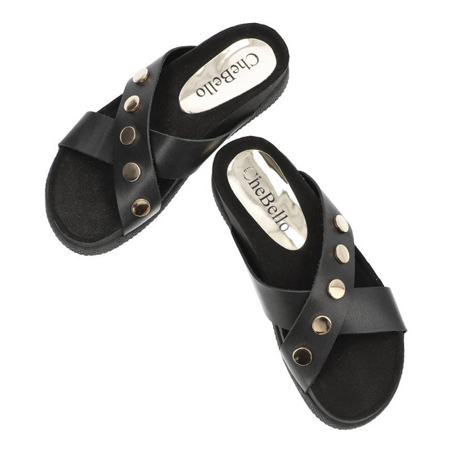 Šľapky Chebello - 2018 Clark Czarny