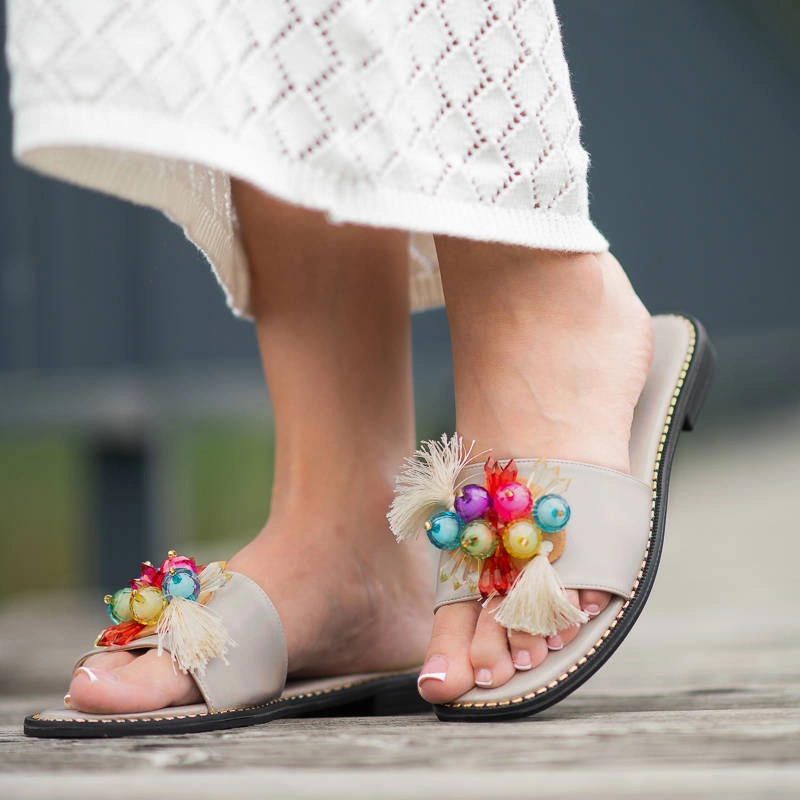 Šľapky S.Barski - KV-2775-47 Beige