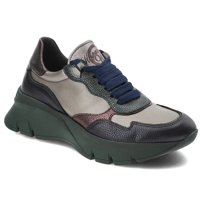 Tenisky Hispanitas - CHI243617 Bolmet-I24 Midnight Napa Str-I24 Acero