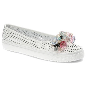 Baleríny Damiss - DS-652 Białe Lico