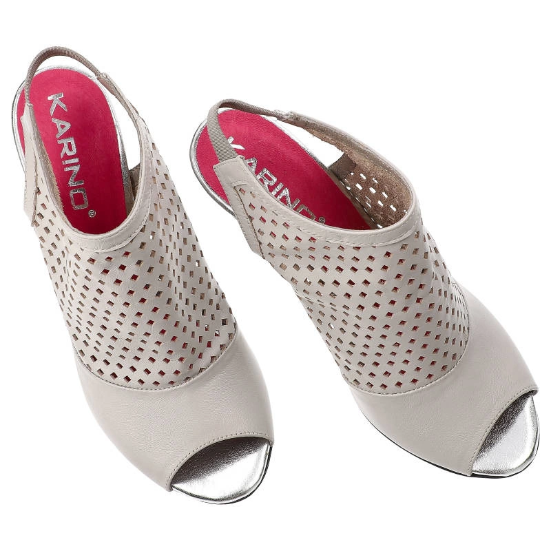 Sandále Karino - 1590/078-P Szary/Beżowy