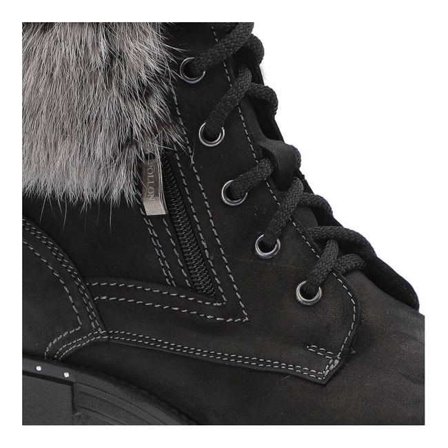 Členkové Topánky Pollonus - 5-0952-010 Czarny Samuel/Królik