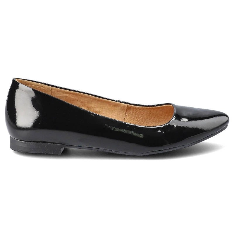 Baleríny Maciejka - 00873-00/01-6 Czarny Lakier