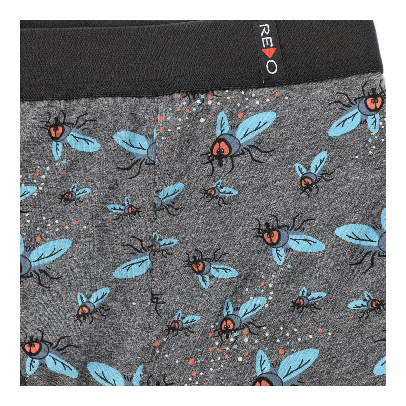 Boxerky REDO - 1BE-827 Grey Melange