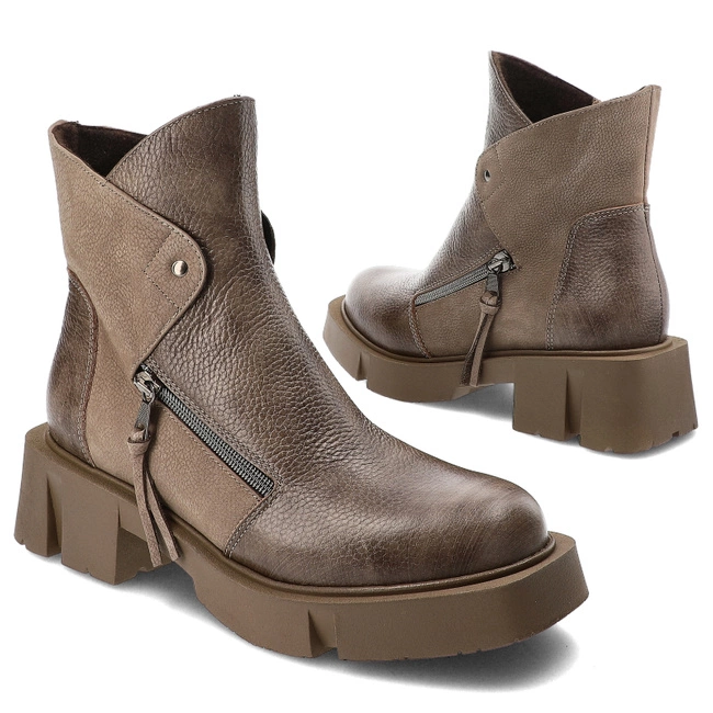 Členkové Topánky Armodo - 2051/AD Beż-DL+NB