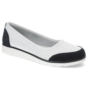 Baleríny Filippo - DP4524/23 WH NV Biały+Granatowy