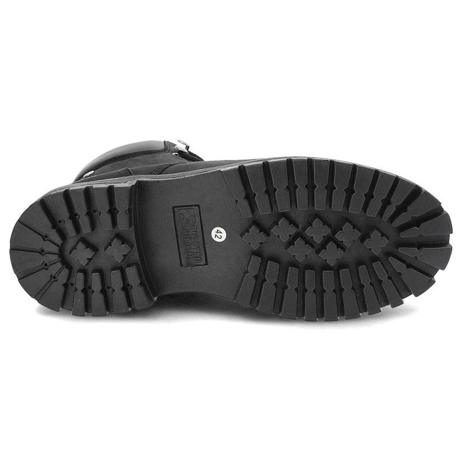 Šnúrovacie Členkové Topánky Big Star - KK174209 Czarny