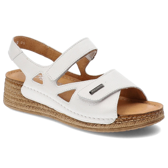 Sandále Pollonus - 5-1642-005 Biały Verona