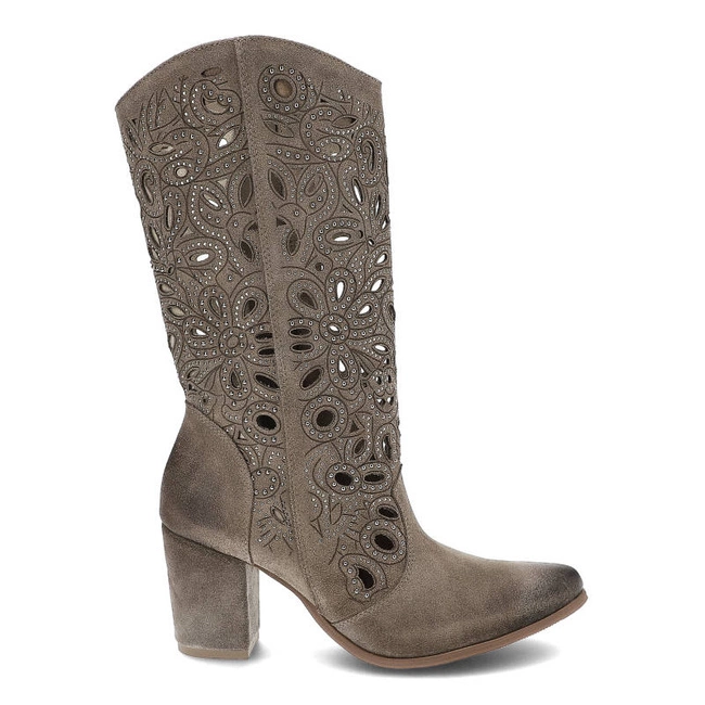 Kovbojky Exquisite - 1289 Taupe Welur