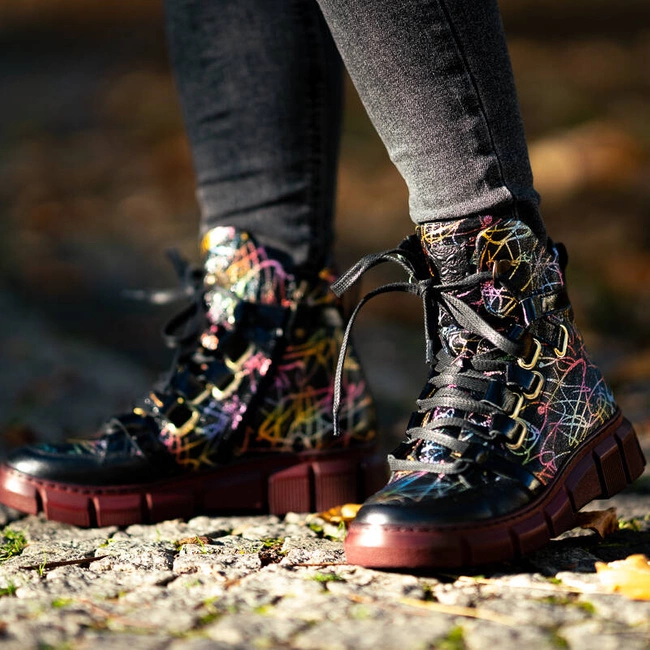 Šnúrovacie Členkové Topánky Maciejka - 06158-01/00-7 Czarny