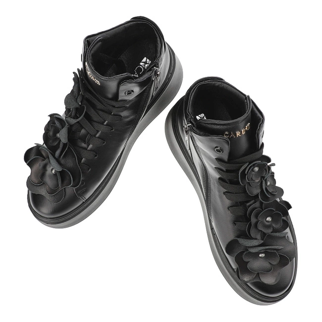 Tenisky Carinii - B9729_-E50-000-000-F69 Czarny