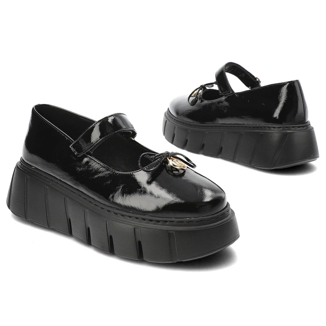 Poltopánky Karino - 5308/090-P Czarny/Naplak