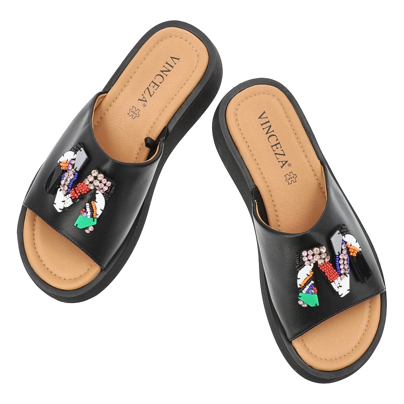 Šľapky VINCEZA - 66623 BK Czarny