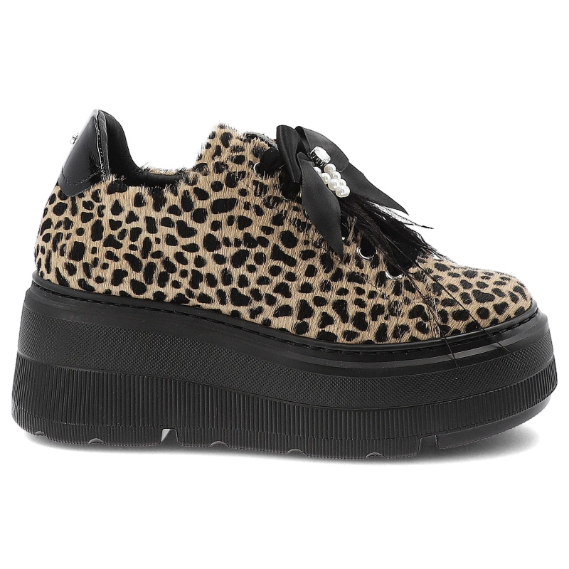 Tenisky KARINO - 5726/043-P Beż-Czarny/Naplak