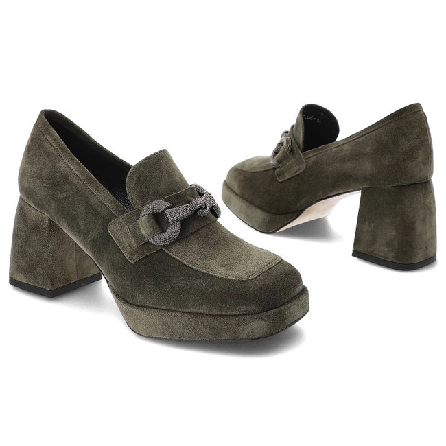 Poltopánky Karino - 4708/066-P Zielony/Welur